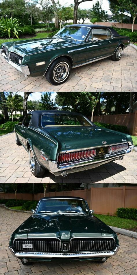 1968 Mercury Cougar Auto Vintage, Classic Cars Trucks Chevy, Mercury Cars, Muscle Cars For Sale, Mercury Cougar, Custom Muscle Cars, American Classic Cars, Old Classic Cars, Toyota Cars