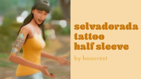 Sims 4 Selvadorada, Tattoo Half Sleeve, Upper Arms, Half Sleeve Tattoo, Sims 4 Mods, Half Sleeve, The Sims, Sleeve Tattoos, Half Sleeves