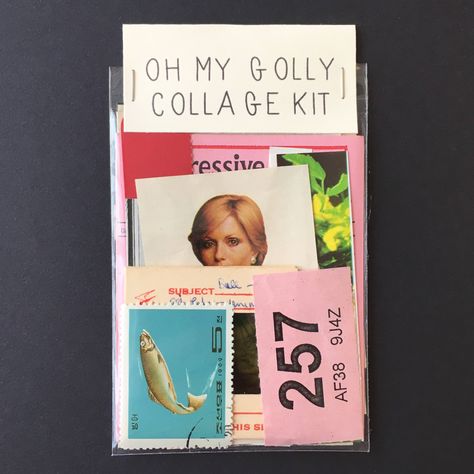 This mini diy collage kit includes at least 25 individual pieces of ephemeral paper from a variety of sources in a 4.5 x 3 inch cello bag. Some vintage, some not. All items have been sourced individually by me; the result of many hours rummaging at craft fairs, car boot stalls and charity shops!  Every bag is different. Please note, the pack you receive will most likely differ from the ones pictured but will include similar items. Each bag could include some of the following: Stamps Children's b Journaling Vintage, Mini Collage, Diy Collage, Charity Shops, Collage Diy, Mini Diy, Collage Board, Collage Kit, Car Boot