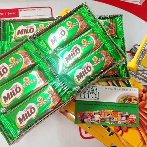 Milo Choco Bar Chocolate Flavoured Thai Snacks, Bar Mix, Grocery Savings, Chocolate Malt, Shiva Statue, Grocery Online, Vitamin B, Thai Recipes, Chocolate Flavors