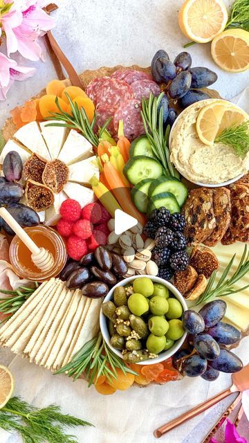 Cheese, Charcuterie, Fun Food Boards & MORE on Instagram: "WATCH this video 👉 to build the perfect springtime charcuterie board! ✨🧀✨

My key additions this time of year are first and foremost, fresh veggies and dips for dipping. 🥕🥒 I absolutely LOVE lemon dill hummus, but pimento cheese or a light crab dip would also be delish!  Fresh seasonal berries are a must.  And…don’t forget the honey for drizzling! 😋🍯🧀

#springtimecharcuterie #cheeseboard #charcuterieboard #thefeedfeed #todayfood #bhgfood #ainttooproudtocheese #buildaboard #cheeseandcharcuterie #buzzfeedtasty #feastagram #tastemademedoit #prettyfoodtastesbetter #entertainingathome #entertaininginstyle #foodvideos #reelsofficial" Dill Hummus, Food Boards, Buzzfeed Tasty, Lemon Dill, Crab Dip, Pimento Cheese, Fresh Veggies, Fun Food, Charcuterie Board