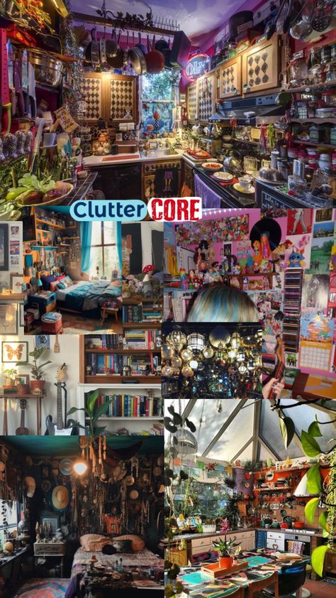 #cluttercore #me Cluttercore Aesthetic, Cottagecore Design, Room Deco, Cool Rooms, Bed Room, What I Want, My Room, Home Deco, Boho Decor