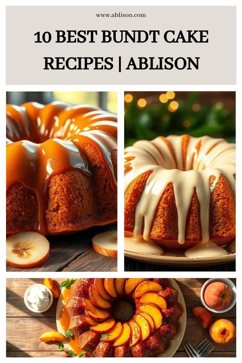 Assortment of three decorated bundt cakes with various glazes and fruit garnishes. Creative Bundt Cake Ideas, Fancy Bundt Cakes, Sour Cream Bundt Cake Recipes, Bunt Cakes Ideas, Bundt Cake Icing Recipe, Cake Mix Bundt Cake Recipes, Bundt Cake Frosting Recipe, Nothing Bundt Cakes Recipe, Decorated Bundt Cakes