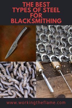 Diy Forge, Types Of Metal Art, Forging Tools, Forging Knives, Cool Welding Projects, Pie Iron, Black Smithing, Blacksmith Forge, Types Of Steel