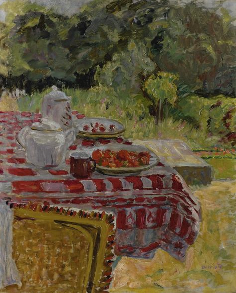 Pierre Bonnard - LES FRAISES, 1910, Oil on canvas Paul Gauguin, Henri Matisse, Édouard Vuillard, Edouard Vuillard, Pierre Bonnard, Post Impressionism, Post Impressionists, French Artists, Still Life Painting