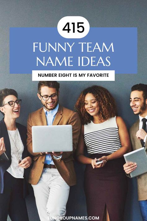 Explore 415+ funny team names across multiple categories to find the perfect fit for your group's personality and style! Team Names Funny, Office Olympics, Group Chat Names, Strong Names, Office Team, Single Humor, Funny Names, Talent Acquisition, Olympic Team