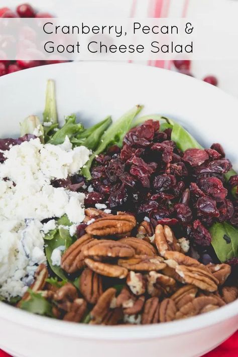 Pecan Salad Recipe, Brunch Salad, Side Salad Recipes, Super Salads, Green Salad Recipes, Salad Salad, Cranberry Salad, Pecan Salad, Cranberry Cheese