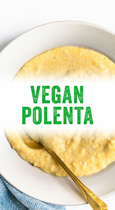 Polenta Recipes Vegan, Vegan Polenta, Polenta Recipe, Vegan Crockpot Recipes, How To Cook Polenta, Dinner Favorites, Polenta Recipes, Creamy Polenta, No Dairy