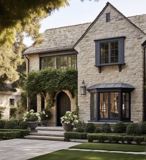 Top 15 House Exterior Trends for 2024 - Nikki's Plate French Country Exterior, Stone Exterior Houses, European Cottage, Cottage Exterior, Casas Coloniales, European House, Inspire Me Home Decor, Stone Cottage, Exterior Stone