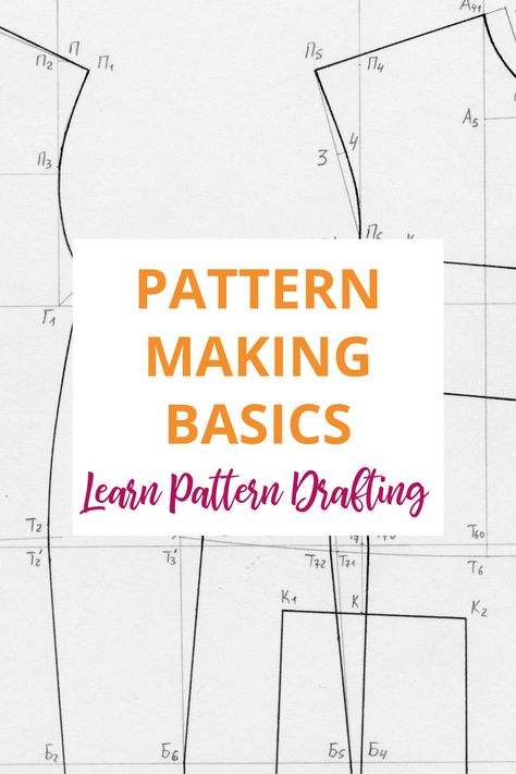 If you love to sew your own clothes, you’ve definitely come across and used commercial sewing patterns at some point, but did you know that those patterns originate from blocks or slopers? And those blocks and slopers are created using a technique called pattern drafting. Pattern drafting is a pattern making process using the measurements of different body areas to create basic patterns – or blueprints if you like – of essential pattern blocks – this is often referred to as a pattern set! Basic Clothes Sewing Patterns, Drafting Clothing Patterns, How To Make A Sewing Pattern From Clothes, Basic Patterns Sewing, Molde, Couture, Drafting Patterns Tutorials, Draft Pattern From Clothes, Create Sewing Pattern