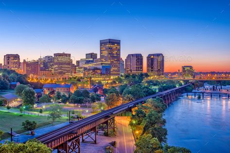 Richmond, Virginia,USA by SeanPavonePhoto. Richmond, Virgina, USA downtown skyline.#USA, #Virginia, #Richmond, #SeanPavonePhoto Kampot, Au Pair, Virginia Usa, Thomas Jefferson, Phnom Penh, Best Places To Live, Richmond Virginia, Boot Camp, Richmond Va