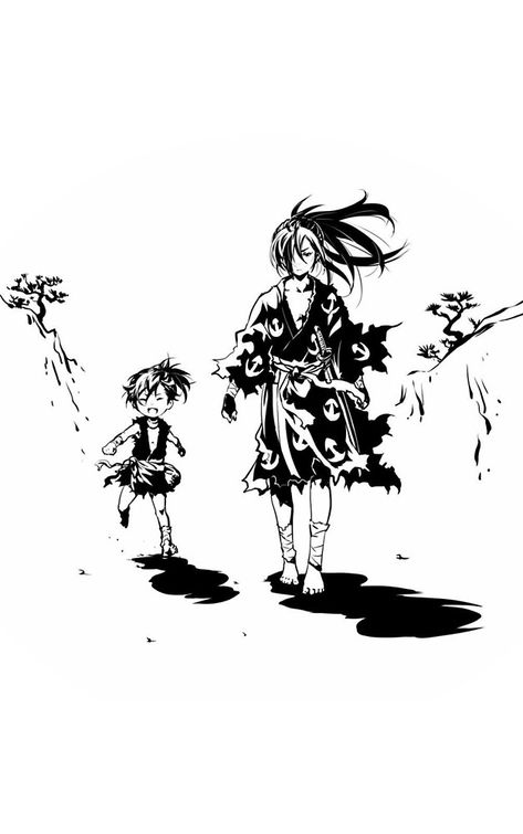 Dororo and Hyakkimaru  #dororo #hyakkimaru #anime #manga #otaku Dororo Manga Panels, Dororo X Hyakkimaru Comic, Dororo And Hyakkimaru, Dororo Manga, Dororo Anime, Dororo Anime Poster, Dororo Grown Up, Accel World, 5 Anime