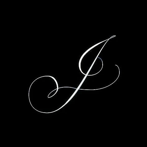 J Name Signature, J Signature Ideas, Letter I Tattoo, Cursive J Tattoo, Letter J Tattoo Ideas, J Tattoo Letter, J Tattoo Letter Ideas, Calligraphy J, J Tattoos