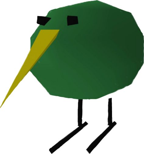 Green kiwi bird:3 jumping flash kiwi  Roblox good game for kiwi=3 Scp Oc, Poly Animals, Tawny Frogmouth, Kiwi Birds, Kiwi Bird, Good Game, Goofy Pictures, Low Poly 3d, Silly Animals