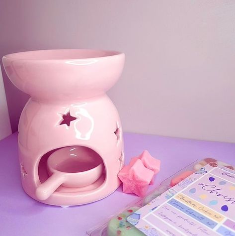 Candy Notes, Star Cut Out, Heart Cut Out, Ceramic Heart, Wax Burner, Fresh Linen, Pink Ceramic, Wax Warmer, House Smells