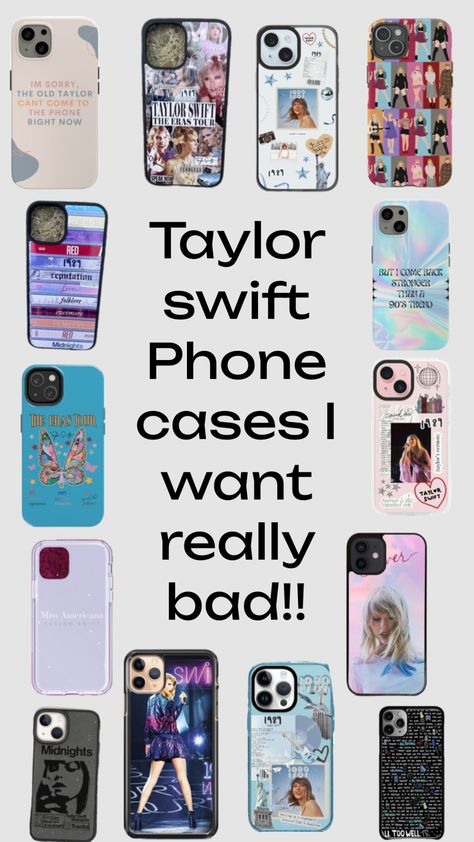 Taylor swift phone cases I want reeeeealllly bad!!! 🤞 Taylor Swift Phone Case, Preppy Phone Case, 90s Trends, Taylor Swift Videos, I Want, Taylor Swift, Swift, Best Gifts, Phone Case