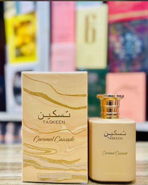 Taskeen Caramel Cascade For Women Price : 28,500 Taskeen Caramel Cascade, Taskeen Perfume, Caramel Cascade Perfume, Affordable Perfume, Vanilla Desserts, Vanilla Girl, October 10, Perfume Collection, Body Care