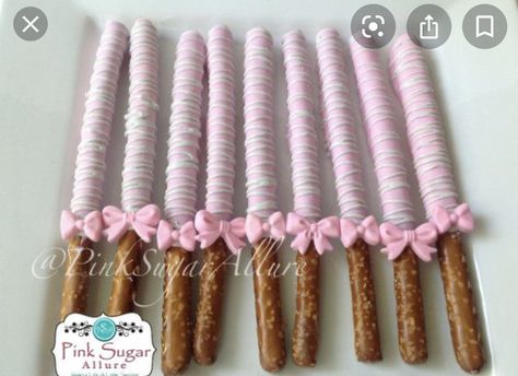 Elephant Cakepops, Holiday Chocolate Covered Pretzels, Chocolate Covered Pretzels Rods, Party Pretzels, Winter Snacks, Chocolate Pretzel Rods, White Chocolate Covered Pretzels, Pretzel Treats, Dipped Pretzels