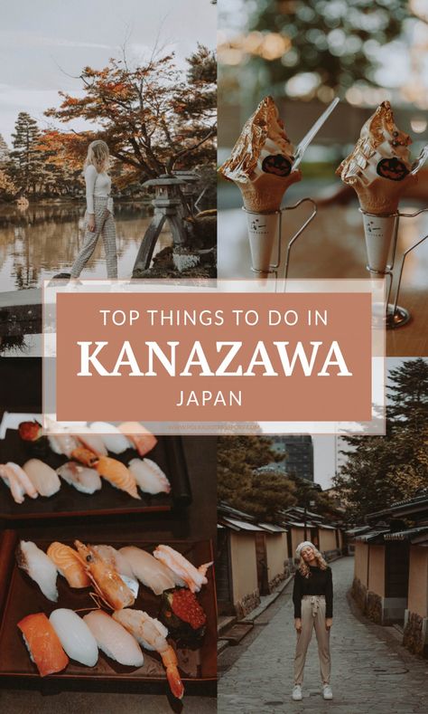 Top things to do in Kanazawa, Japan - Polkadot Passport Soft Serve Cone, Kanazawa Japan, Cafe Hopping, Japan Spring, Japan Holidays, Tokyo Japan Travel, Japan Itinerary, Kyoto Travel, Japan Travel Guide