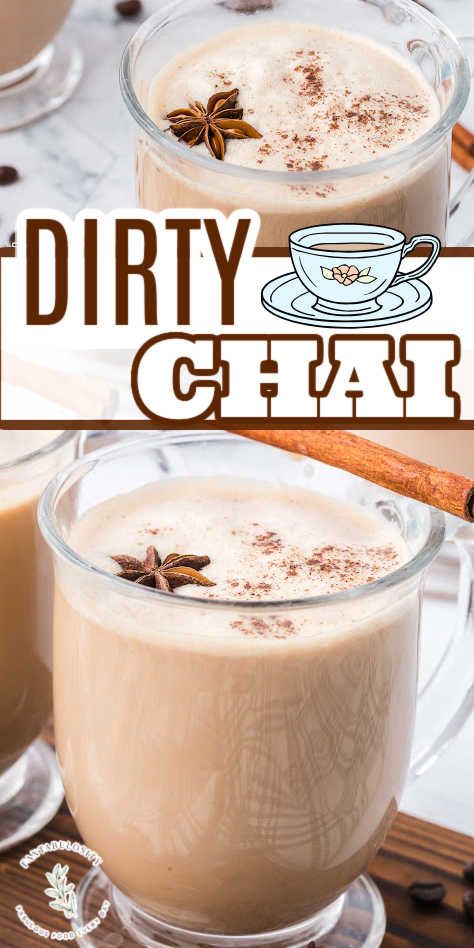 Close up of chai tea in clear glass mug. Dirty Chai Latte Recipe, Chia Tea Latte Recipe, Thai Tea Recipes, Hot Chai Tea, Dirty Chai Latte, Chai Tea Latte Recipe, Chai Latte Recipe, Hot Chai, Chai Tea Latte