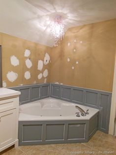 Master Bathroom Updates (Part 2) – Uniquely Yours… or Mine! Master Bathtub, Rustic Bathroom Remodel, Makeover Kamar Mandi, Beautiful Master Bathrooms, Tub Remodel, Bathroom Elegant, Budget Bathroom Remodel, Spa Bathroom, Bathtub Remodel