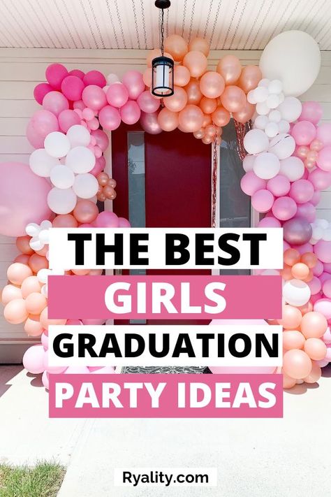 Obsessed with these ideas for girls graduation party decor! Girl Graduation Party Ideas, Cute Graduation Party Ideas, Grad Party Centerpieces, Unique Graduation Party Ideas, Grad Party Food, Grad Party Ideas, Grad Party Theme, Girl Graduation Party, Party Ideas For Girls