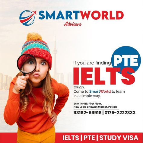 Ielts Pte Creative Poster, Ielts Pte Creative Ads, Ielts Creative Ads, Ielts Ads, Hiring Poster, Facebook Post Design, Uk Visa, Uk Universities, Wallpapers Android