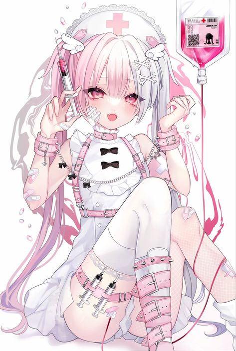 #pink #kawaii Yami Kawaii Art, Pink Kawaii, Yami Kawaii, Cute Kawaii Drawings, Creepy Cute, Kawaii Drawings, Kawaii Art, Cute Anime Pics, Art Inspiration Drawing