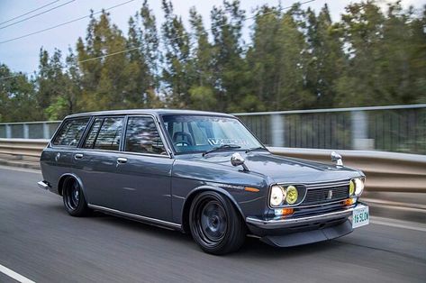 Subaru Station Wagon, Datsun 1600, Datsun Bluebird, Datsun Car, Datsun 510, Air Ride, Car Photography, Japanese Cars, Station Wagon