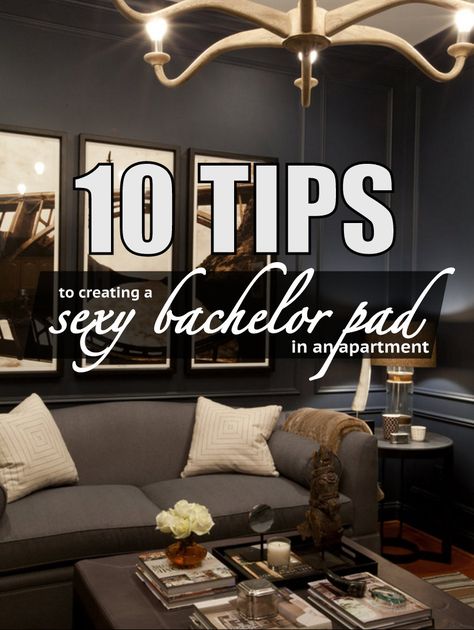 10 Tips to Create A Sexy Bachelor Pad in your apartment Bedroom Ideas For Men Bachelor Pads, Mens Living Room Ideas, Bachelor Pad Living Room Ideas, Bachelor Living Room, Bachelor Pad Apartment, Bachelor Room, Bachelor Pad Bedroom, Mens Apartment Decor, Bachelor Pad Living Room