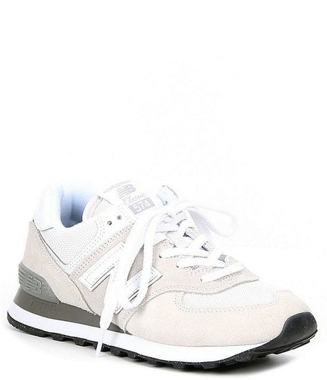 New Balance Women's 574 v3 Suede Retro Lifestyle Sneakers | Dillard's Cute Womens Sneakers, Shoes For Women Sneakers & Athletic, Cute Back To School Shoes, Everyday Shoes Womens, Trendy New Balance Sneakers, Women’s Sneakers, New Balance 574 Outfit Women, New Balance Shoes 574, Cute New Balance Shoes