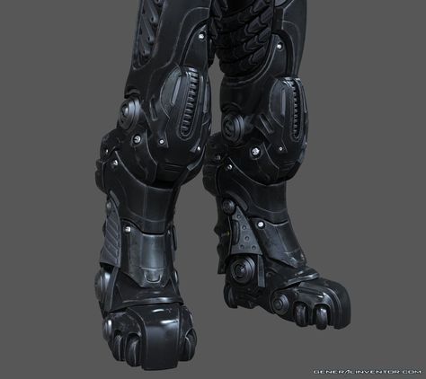 Render Boots Front by bggeneral on DeviantArt Sci Fi Boots, Armor Boots, Dungeons And Dragons Figures, Concept Vehicles Sci Fi, Combat Armor, Larp Armor, Sci-fi Armor, Mech Suit, Alien Girl