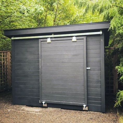 Top 60 Best Backyard Shed Ideas - Outdoor Storage Spaces Shed With Sliding Door, Narrow Outdoor Storage, Modern Outdoor Shed Ideas, Narrow Outdoor Storage Shed, Shed Sliding Door, Narrow Storage Shed, Side Shed Ideas, Outdoor Sliding Doors, Sliding Doors Outdoor