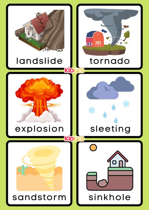 Natural and Man Made Disasters Flashcards Matching Game- 4 Nature, Man Made Disasters, Natural Disasters For Kids, Natural Disasters Art, Presentation Ideas For School, School Lesson Plans, Presentation Ideas, Natural Man, Our Environment