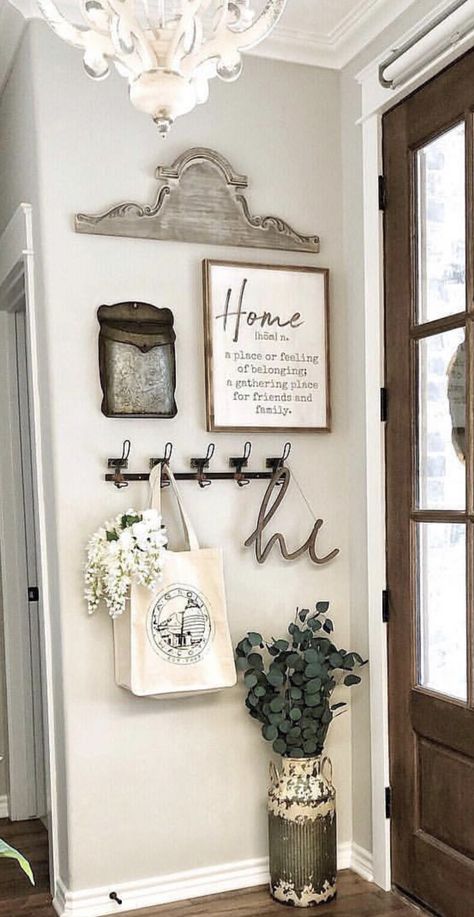 Diy Farmhouse Ideas, Home Entrance Decor, Ideas Living Room, Farmhouse Decor Living Room, Entrance Decor, Decor Home Living Room, Decor Living Room, House Entrance, Farmhouse Living