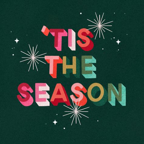 X-tina (@x_and_co) • Instagram photos and videos Christmas Graphic Design, Holiday Graphics, Lettering Illustration, Christmas Typography, Procreate Lettering, Ipad Lettering, Christmas Ad, Christmas Graphics, Christmas Time Is Here