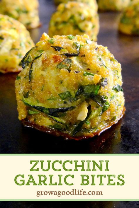 Zucchini Garlic Bites, Garlic Bites, Healthy Reciepes, Masakan Malaysia, Zucchini Bites, Awesome Appetizers, Shredded Zucchini, Makanan Diet, Low Carb Paleo