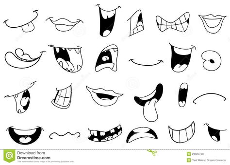 Croquis, Anime Outline, Cartoon Mouth, Anime Mouth, Cartoon Mouths, Cartoon Silhouette, Doodle People, Color Me Mine, Drawing Cartoon Faces