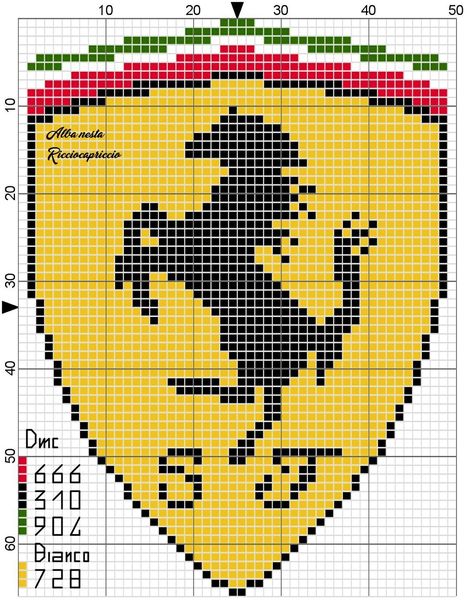 Ferrari Cross Stitch Pattern, Formula 1 Cross Stitch, F1 Pixel Art, Crochet Hack, Easy Cross Stitch Patterns, Easy Pixel Art, Cars Coloring Pages, Pixel Art Grid, Tapestry Crochet Patterns