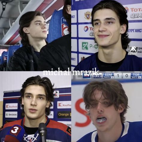 White Boy Of The Month Actors, Ice Hockey Players Guys, Michael Mrazik Aesthetic, Fine Hockey Players, Michal Mrazik Aesthetic, Cute Male Celebrities, Michael Mizrak, Finley Lawton, Michael Mzarik