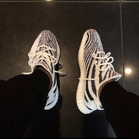 Zebra Outfit, Yeezy Zebra, Looks Adidas, Fake Shoes, Sneakers Outfit Men, Yeezy Outfit, Yeezy Boost 350 V2, Hype Shoes, Yeezy Shoes