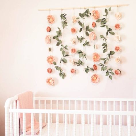 Flower Wall Garlands Are Trending on Pinterest, and You Can DIY Your Own Flower Photo Backdrop, Backdrop For Birthday Party, Flower Baby Shower, Flower Nursery Decor, Backdrop For Birthday, Sunflower Wall Decor, Floral Nursery Decor, Floral Birthday Party, Baby Shower Decorations For Boys