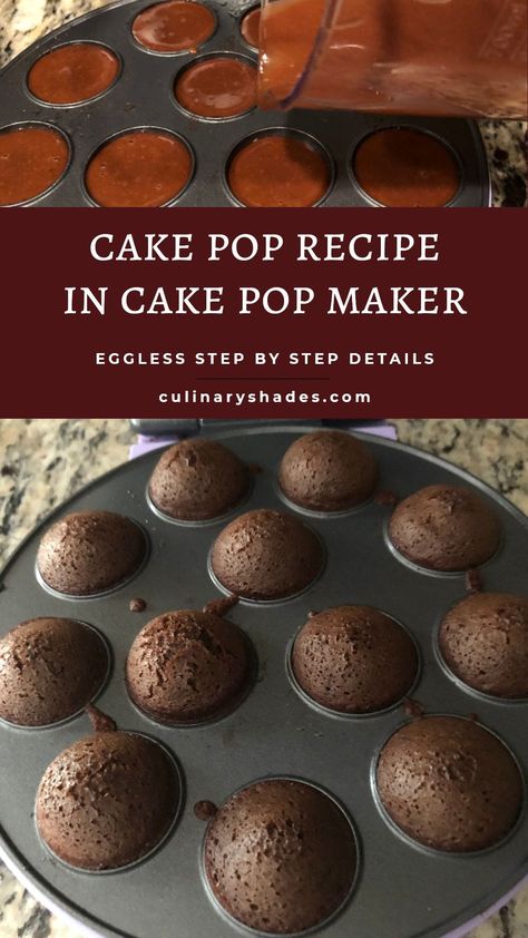 Cake Pop Recipes For Cake Pop Maker, Cake Pop Machine Recipes, Cake Pop Maker Recipes, Baby Cakes Maker, Babycakes Recipes, Vegan Cake Pops, Chocolate Cake Pops Recipe, Babycakes Cake Pop Maker, Brownie Cake Pops