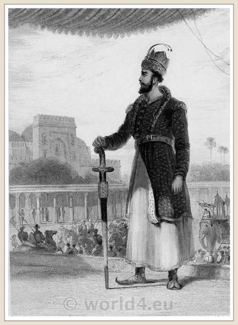 The Sultan. India Mughal empire costume. Sultan Pictures, Historical India, Delhi Sultanate, Giant People, Indus Valley Civilization, Mughal Empire, History Of India, Medieval Period, Ancient India