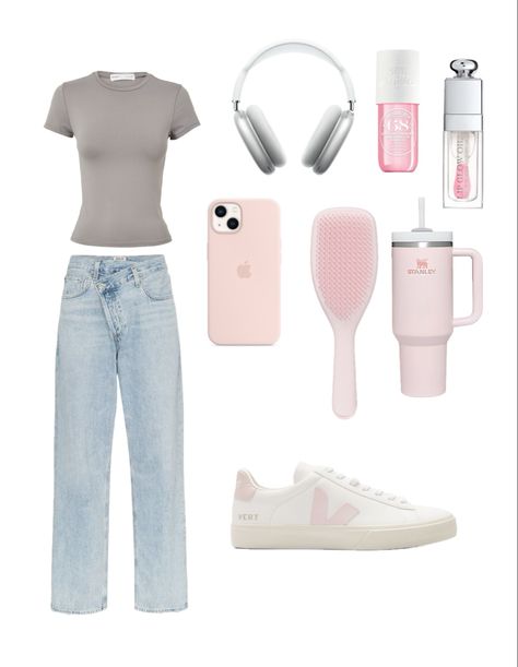 Clean Girl Outfit, Outfit Needs, Basic Girl Outfit, Girls Spring Outfits, Basic Girl, Clean Girl Aesthetic, Camp Mug, Casual Preppy Outfits, Cup Tumbler