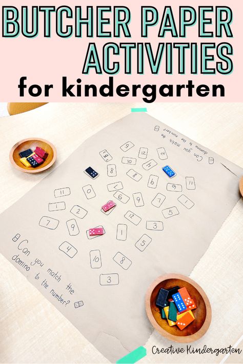 Making butcher paper activities is one of the easiest ways to set up engaging provocations that your students will love. Our school purchased our butcher paper, but you can find various sizes on Amazon. I’ve created a variety of different activities to target different skills with my students. Math Activities For Prek, Table Activities For Kindergarten, Independent Table Top Activities Preschool, Writing Provocations Preschool, Provocations Kindergarten, Math Provocations, Prek Morning Activities, Math Provocations Kindergarten, Preparing For Kindergarten Activities