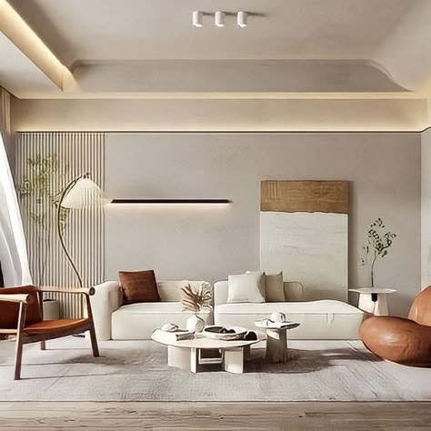 White And Wood Living Room, White Wood Living Room, Japandi Interiors Living Room, Japandi Living Room, Japandi Interiors, Minimal Living Room, Japandi Living, Space Living Room, Japandi Interior