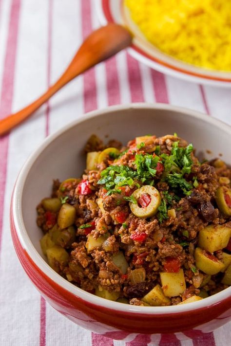 Picadillo Recipe (Cuban-Style) Spanish Dish, Picadillo Recipe, Xmas Menu, Cuban Dishes, Cuban Cuisine, Cuban Style, Beef Hash, Latin Recipes, Yummy Dishes