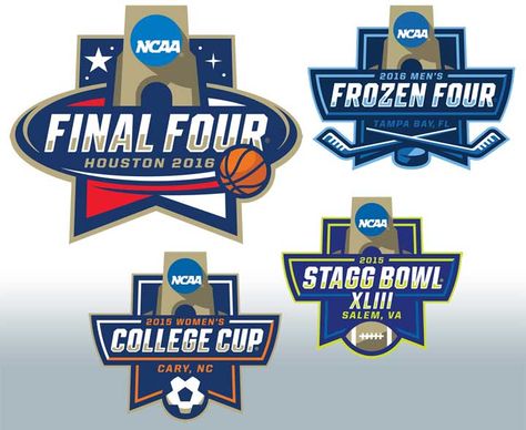 Branding the Future of NCAA Championship Events | Todd Radom Blog No I In Team, I In Team, Athletic Aesthetic, Team Branding, Ncaa Championship, College Logo, Sports Logos, The Creative Process, Final Four