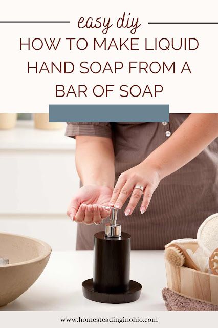 Hand Soap From Bar Soap, Diy Liquid Hand Soap, Liquid Hand Soap Recipe, Make Liquid Soap, Ivory Bar Soap, Homemade Liquid Soap, Making Bar Soap, Hand Soap Recipe, Homemade Hand Soap